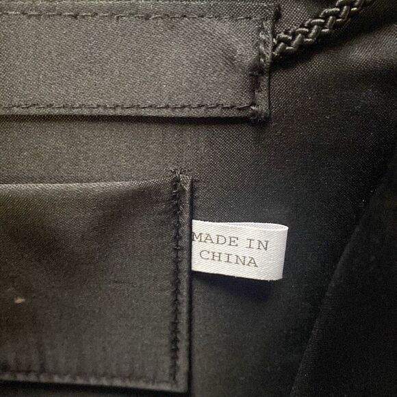 Carla Marchi clutch evening bag black bow prom wedding satin - Picture 6 of 9